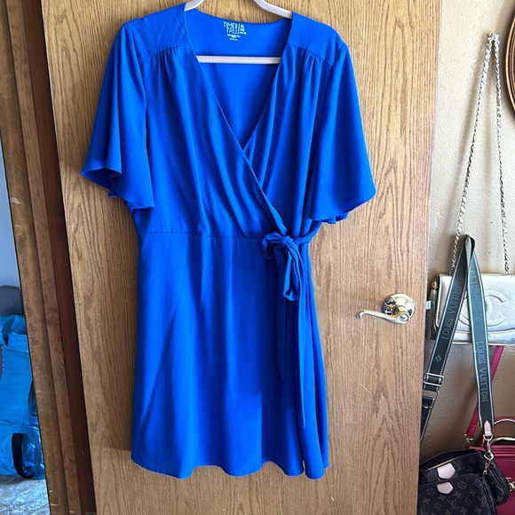 Time & Tru royal blue dress worn once - Picture 1 of 3